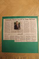 Thumbnail for A: Community mourns loss of col. Walter McGregor, 2007
