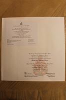 Thumbnail for Invitation Card: Dinner In honor of Colonel and Commanding Officer, Battle of the Hochwald Dinner, 2007