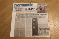 Thumbnail for A: Dieppe comemoration monument, Dieppe Memorial Project, France, Essex and Kent Scottish Regiment