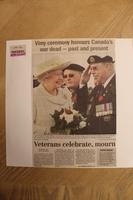 Thumbnail for A: Vimy Ceremony honor Canada's war dead past and present, 2007