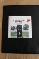 Thumbnail for Inner cover, pamphlet for Dieppe Memorial Service 2018
