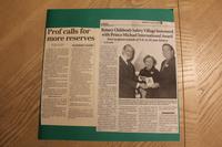 Thumbnail for A: Prof calls for more reservists, Rotary Children's Safety Village Prince Michael International Award