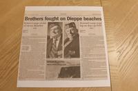 Thumbnail for A: Brothers fought on Dieppe Beaches