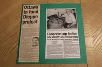 Thumbnail for A: Ottawa to fund Dieppe project, concrete cap badge to show in museum, 2006
