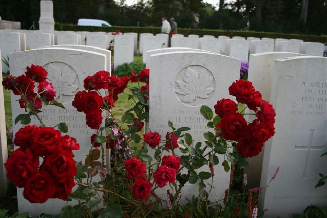 Dieppe Canadian War Cemetery, Seine-Maritime, France in 2006.